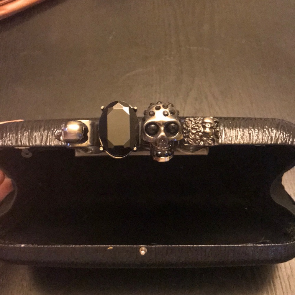 Faux Alexander McQueen knuckle ring clutch